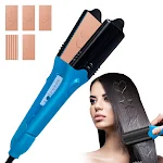 Novo pente liso com padrão 3D Estrela do Amor Criativo Multifuncional Modelador e alisador de cabelo de dupla utilização para permanente — foto 6
