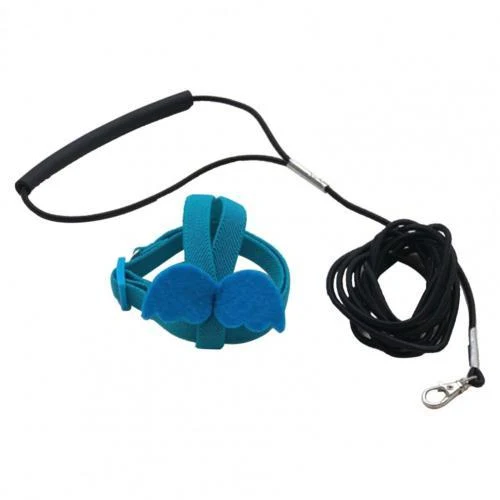 Title 18, Long Cable Bird Harness Leash Anti-Bite Trainin...
