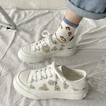 Sapatilhas de lona femininas verão finas novas primavera e outono brancas estudantes. Sapatos versáteis e confortáveis para combinar com tudo, perfeitos para estudantes. — foto 5