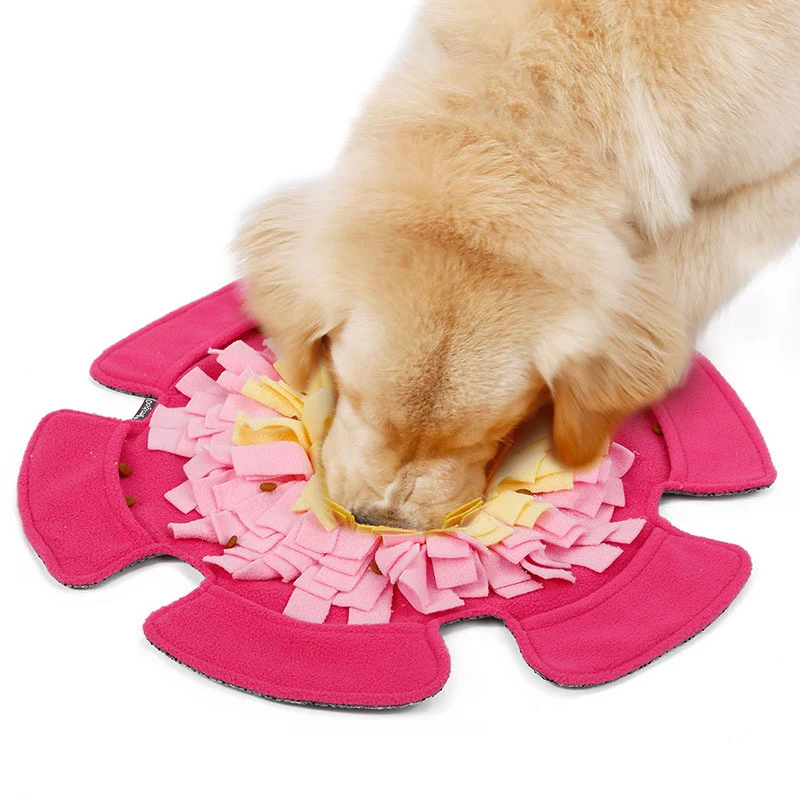 Flower-shaped dog yoga mat providing a comfortable and non-slip surface for canine yoga, stretching, and exercise sessio — photo 5