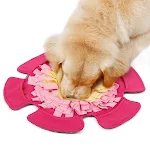 Flower-shaped dog yoga mat providing a comfortable and non-slip surface for canine yoga, stretching, and exercise sessio — photo 5