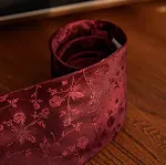 Handmade Three-fold Roll Wool Lining Tie Silk Jacquard Business Suit Accessory, elevate your professional style with thi — photo 7