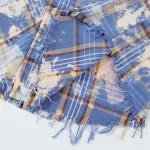 Erkek Moda Kişilik Ekose Tie-dye Gömlek. Rahat ve şık bir gömlek, modern görünüm için ideal. Tarzınızı ortaya koyun. — Fotoğraf 16