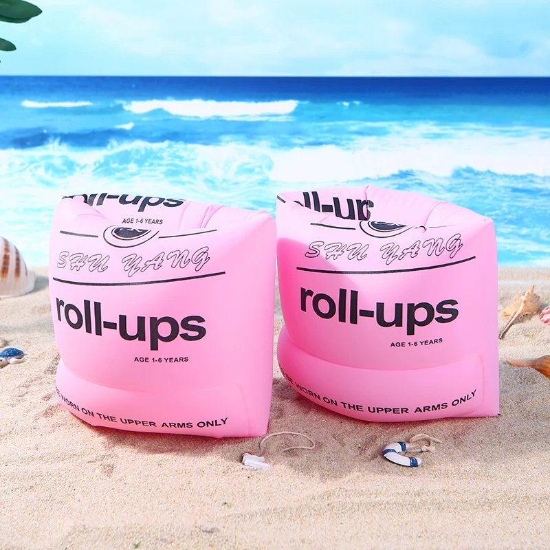 Boia de braço inflável para natação ao ar livre Anel flutuante rolo PVC Manga cilíndrica inflável para água — foto 6