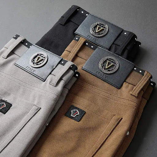 Title 5, Jacquard Herren Hose Bequem und Vielseitig Gera...
