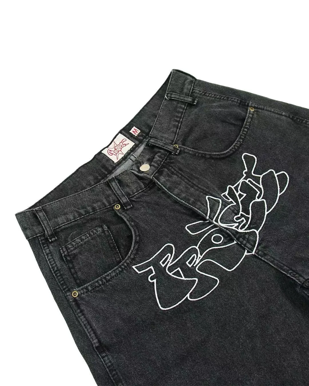 Title 2, Pantaloncini Jeans Casual Hip Hop Uomo Estate C...