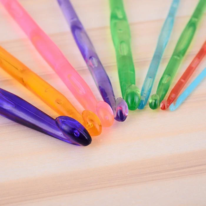 Title 11, 9 Pcs/Set Multi-color Plastic Knitting Needles ...