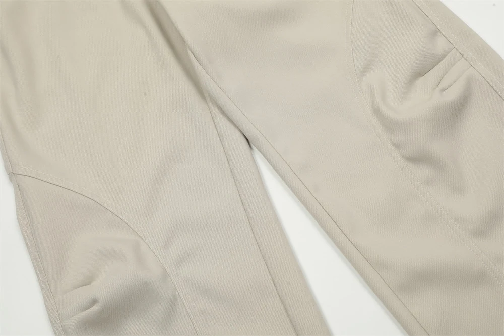 Men's Solid Color Loose Casual Trousers Comfortable Everyday Wear Relaxed Fit Breathable Fabric Perfect for Casual Outin — photo 11
