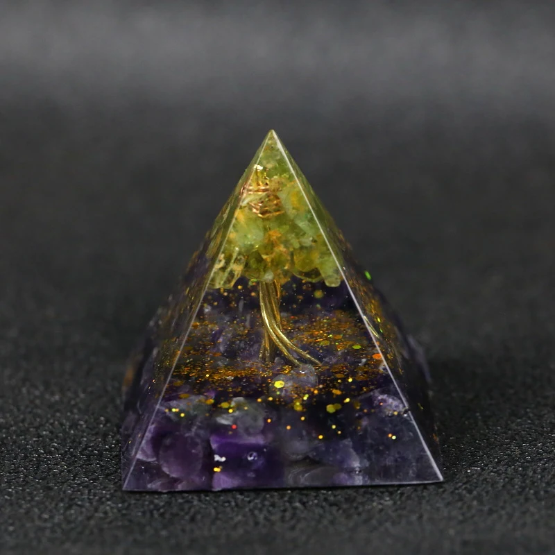 Title 3, Amethyst Kies Resin Würfel Ornamente für stilvo...