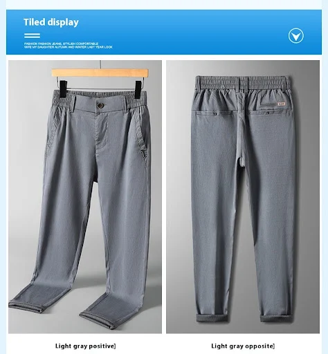 Title 13, Pantalon droit homme en Tencel Lyocell, léger, ...