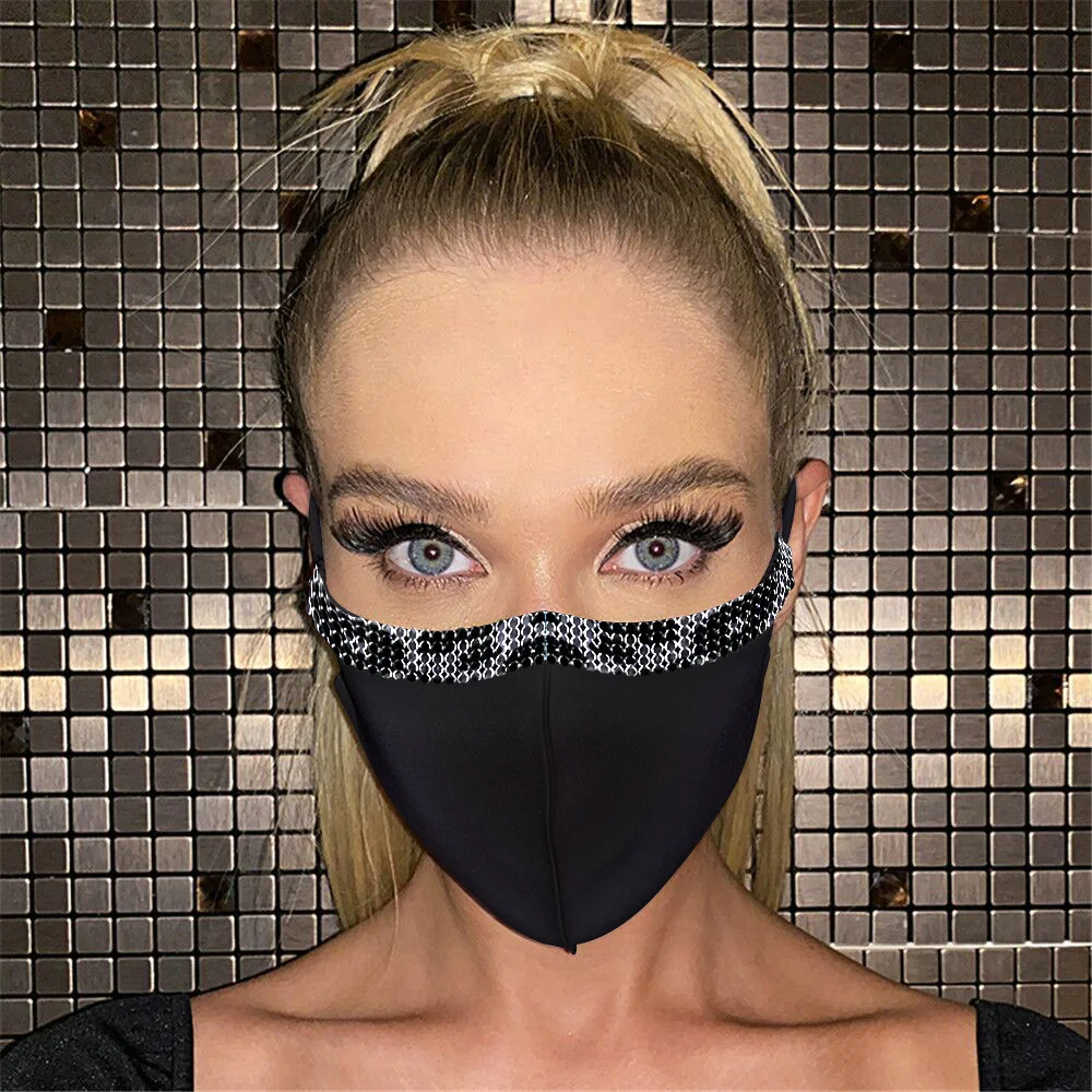 Explosief verstelbaar strassmasker voor dames — foto 3