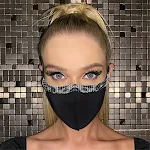 Explosief verstelbaar strassmasker voor dames — foto 3