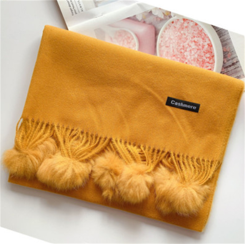 Title 36, Cachecol de cashmere de bolinhas quente de outo...