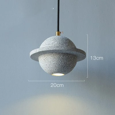 Title 7, Planet Small Chandelier Red Single Head Bedroom...