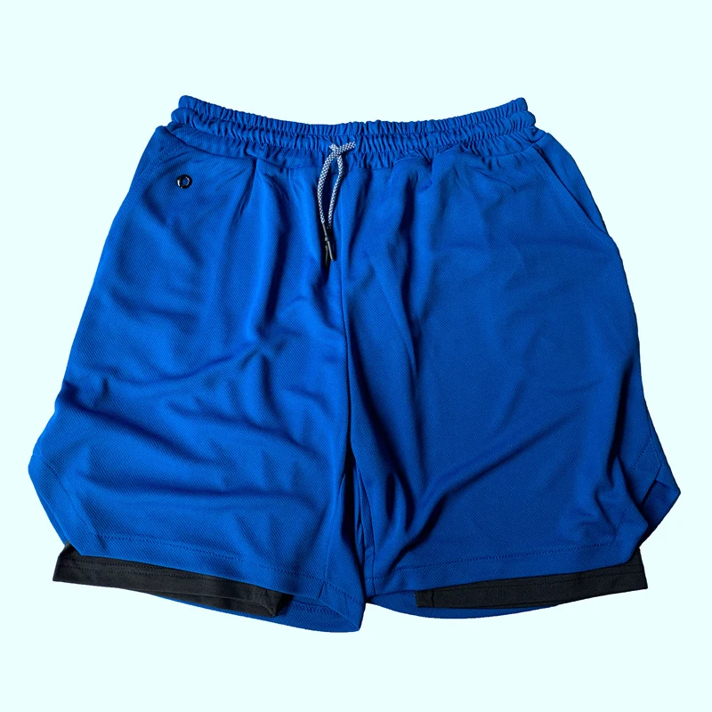Title 4, Mens Running Shorts 2 In 1 Mesh Quick Dry
