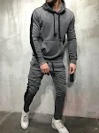Esportes masculinos e moletom casual com capuz de cor com capuz — foto 5