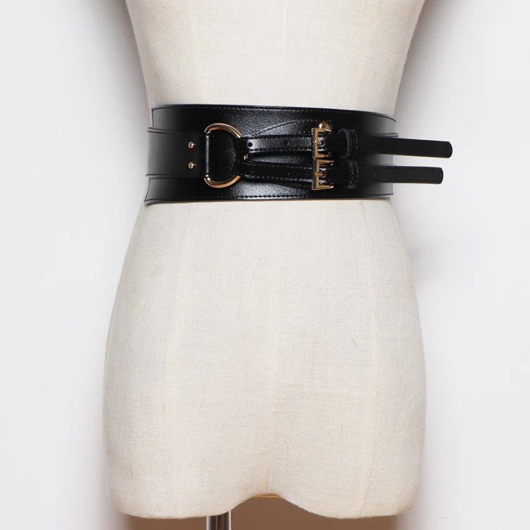Leather Diagonal Buckle Women's Wide Girdle — photo 7