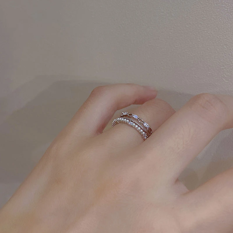 Title 6, Anello Multistrato Personalizzato Design Zircon...