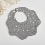 Baby 6-lagiger Baumwoll-Gaze-Blütenblatt-Lätzchen, superweich und saugfähig, perfekt für Zahnungs- und Essenszeiten, waschbar und langlebig. — foto 8