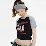 Women's Cropped Short-sleeved Top, featuring an exposed navel, offering a trendy, comfortable and stylish look for vario — photo 13
