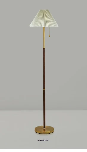 Title 2, Vintage Pleated Floor Lamp Vertical Table Lamp ...