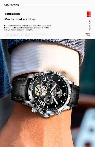 Title 4, Reloj Automático Mecánico Hueco para Hombre