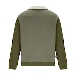 Suéter Pulôver Casual com Zíper Meio e Costura, Estilo Europeu e Americano, Manga Longa, Perfeito para um Visual Moderno e Confortável. — foto 10