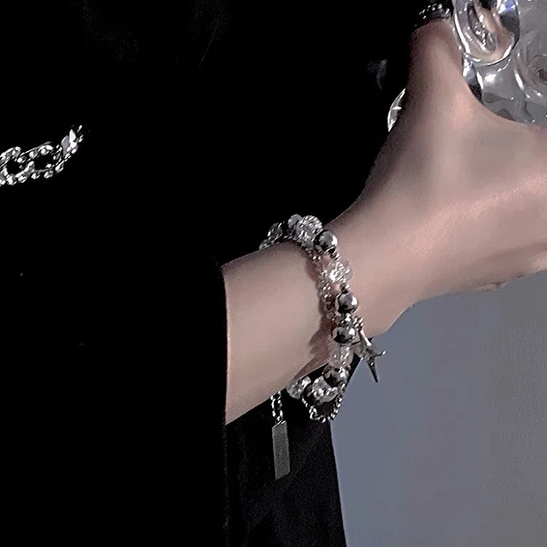 Title 3, Vrouwenarmband "Cold Wind" met Ice Cracking Bea...