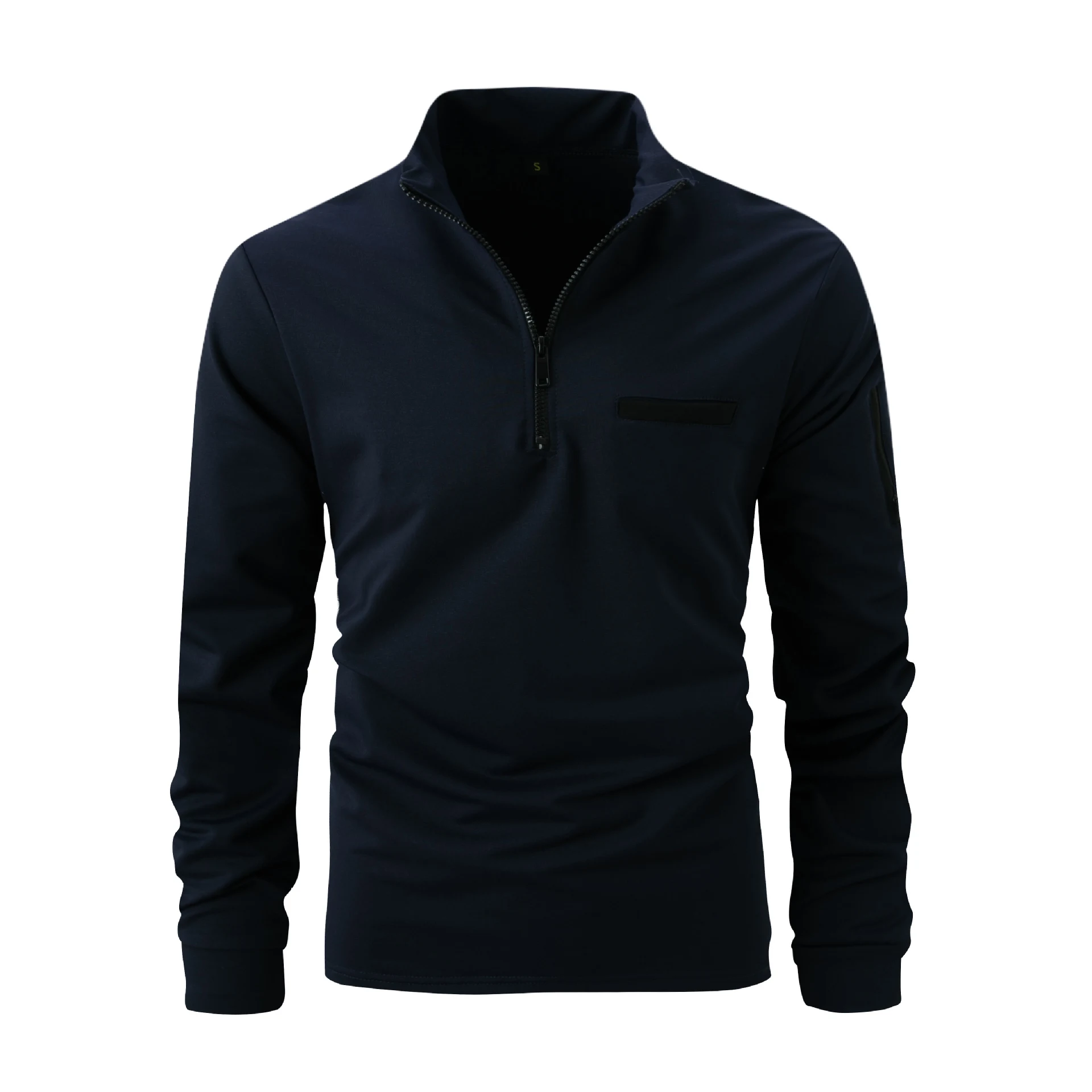 Herren Fashion Sport POLO Sweatshirt mit Reißverschluss – Bequem und stilvoll für Sport und Freizeit. Optimaler Tragekomfort für aktive Männer. — foto 12