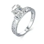 Anel feminino Torre de Zircônia Um toque de sofisticação para seu visual, perfeito para mulheres que buscam elegância e brilho. — foto 5