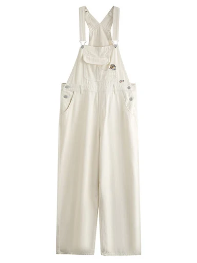 Title 3, Womens Solid Color Denim Straight Overalls, a ...