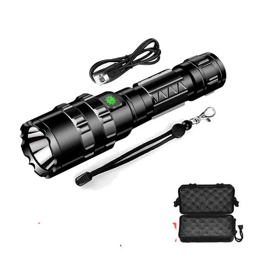 Title 5, XM-L2 Sterke LED-zaklamp met Power Display, USB...