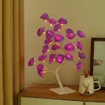 Purple Rose With White Base
