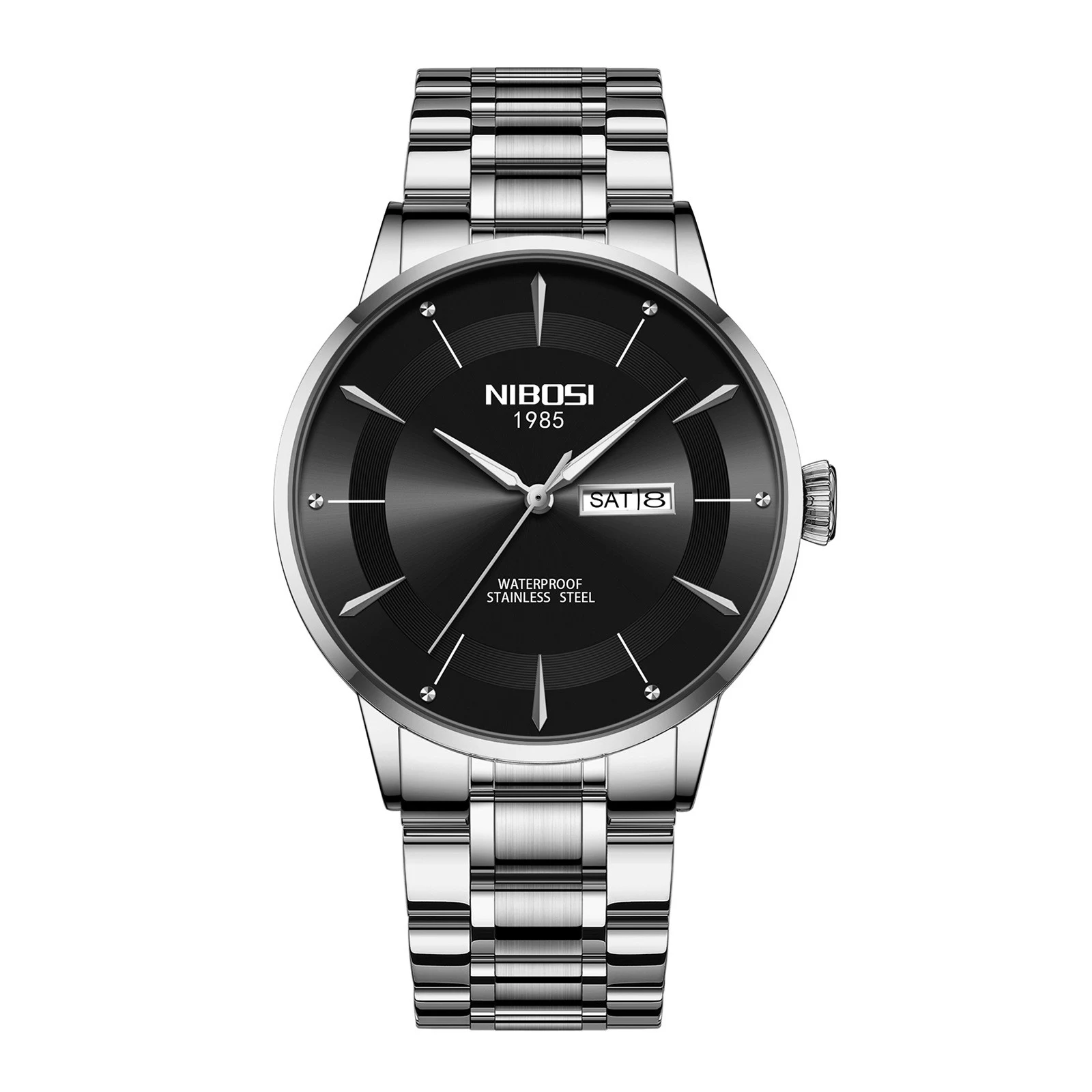 Relógio masculino à prova d'água luminoso com calendário, estilo coreano. Perfeito para uso diário, design moderno e funcional. — foto 2