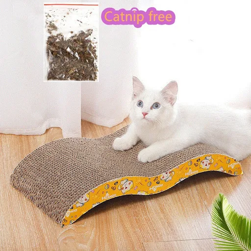 M-Shape Quality Corrugated Paper Cat Scratch Guards Pet Scratching Claw Scraper Cat Products Scratcher Pet Furniture+Fre — photo 2