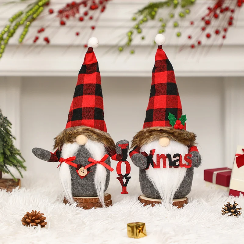 Bambola Gnome Natalizia Senza Volto, Decorazione Casa Buon Natale, Regalo Navidad 2024, Regali Capodanno Bambini, Decorazioni Natalizie — foto 4