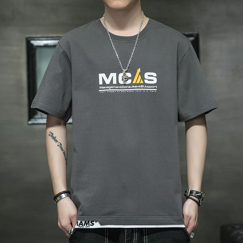 Camiseta masculina de manga curta em algodão. Conforto e estilo para o dia a dia. Perfeita para um visual casual e fresco, ideal para o verão. — foto 22
