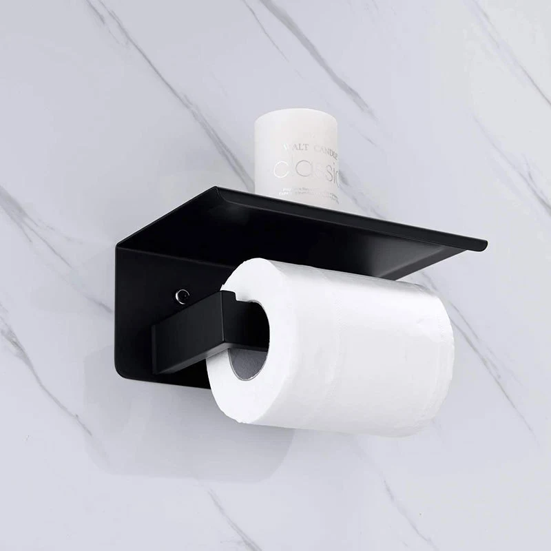 Title 4, Zwarte 304 roestvrijstalen toiletrolhouder met ...