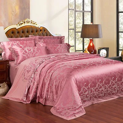 Jogo de Cama Luxuoso Europeu Jacquard Seda Gelo, Linho e Algodão Premium, Conforto e Elegância para Noites de Sono Refrescantes — foto 12