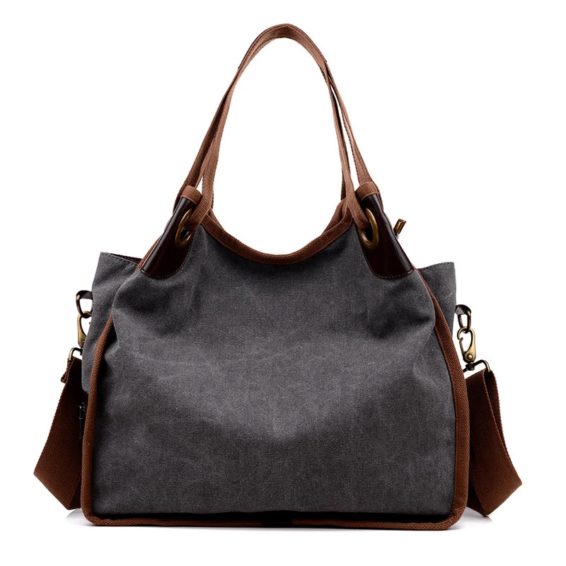 Title 4, Bolso de lona de moda retro para mujer, bandole...