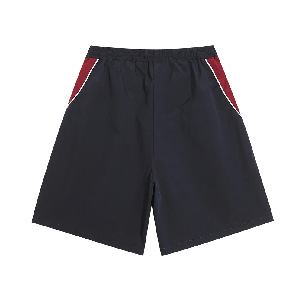 Shorts esportivos casuais masculinos com costura contrastante. Conforto e estilo para seus treinos e atividades diárias. Perfeitos para o verão. — foto 10