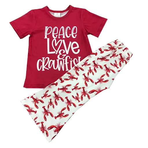 Title 4, Conjunto infantil de menina com listras, letras...