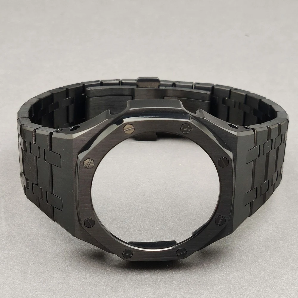 Title 4, Cinturino per orologio in metallo e rovere stil...