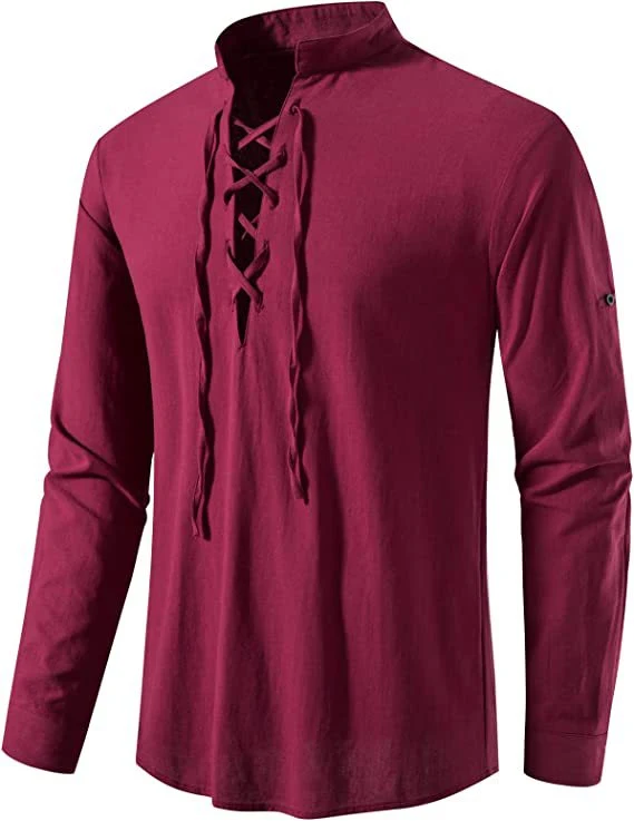 Men's Long Sleeve Casual Stand Collar Shirt offers a comfortable and stylish fit, perfect for everyday wear, providing a — photo 10