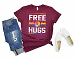 Women's Rainbow Love-letter Printed Short-sleeved T-shirt — photo 13