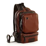 Zaino in pelle da uomo, perfetto per studenti e tempo libero. Design elegante e funzionale, ideale per trasportare tutto il necessario con stile. — foto 6