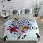 Edredom Bohemian Infantil Estampado, Capa de Cama Macia com Penas, Conforto e Estilo Boho para Noites de Sono Tranquilas — foto 3