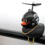 Little Yellow Duck Electric Vehicle Self-Propelled Motorcycle Ornaments. Delightful and mobile mini-motorcycle fun. — photo 1