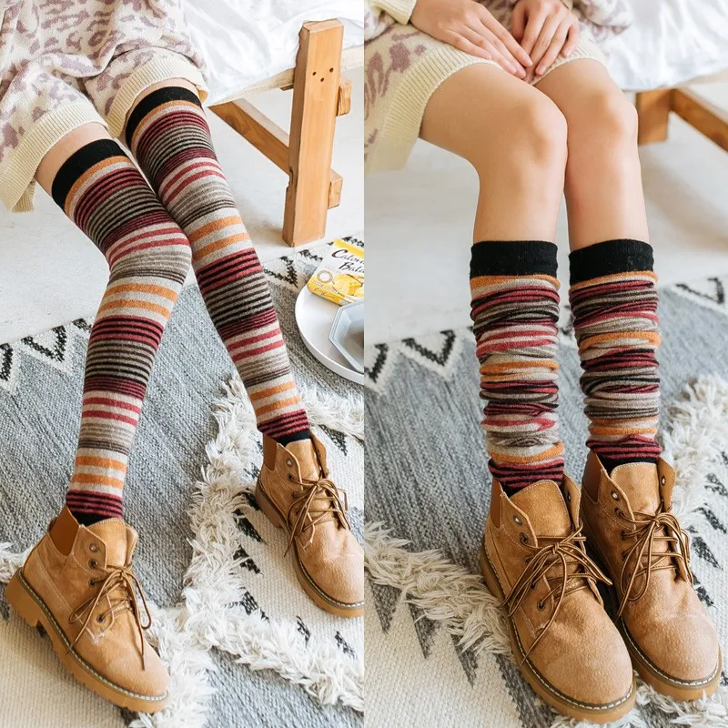 Title 5, Rabbit Wool Knee Socks High Leg