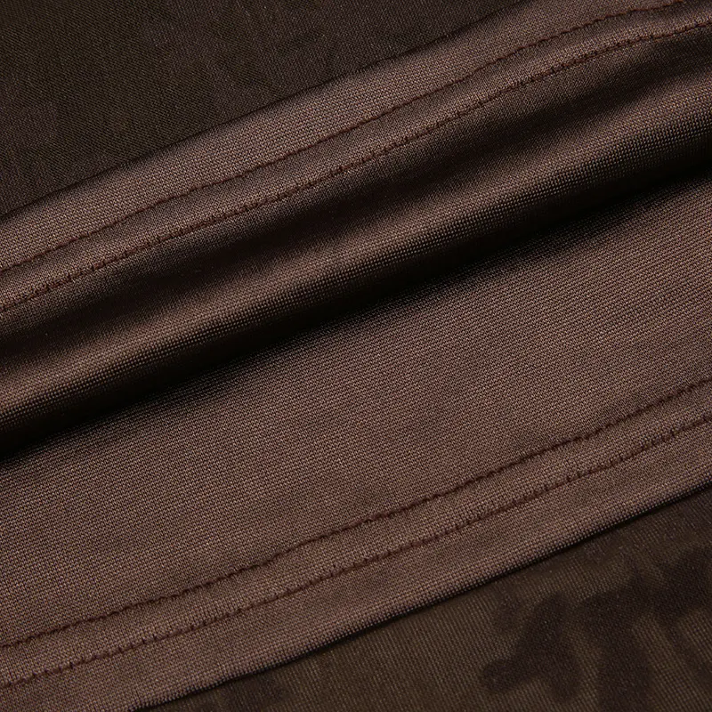 Title 15, Saia vintage slim de veludo escuro estampada, p...
